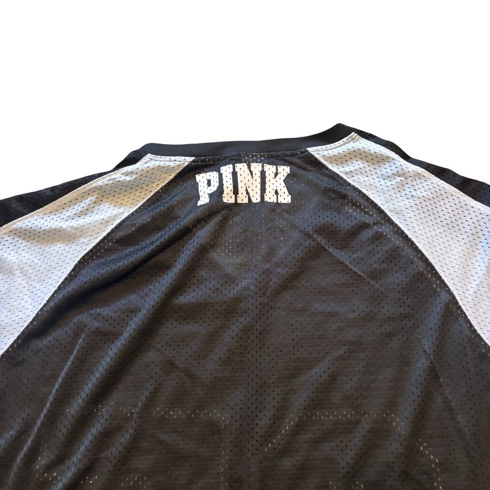 Victoria's Secret PINK Georgia Bulldogs UGA Mesh Football Jersey Black Large - Picture 7 of 9